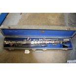 French Dolnet soprano saxophone, numbered 79207, in case