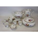 Royal Crown Derby Posies pattern teaware to include tea and coffee pot, tureen, cream jug, milk jug