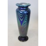 Okra Glass Studios ‘Nebular’ iridescent glass vase designed by Richard Golding and made by Nicola