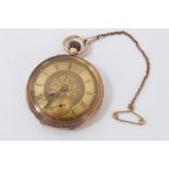 Victorian gold (12ct) fob watch