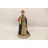 Capodimonte porcelain figure, Queen Elizabeth, limited edition No. 139, together with a Coronation