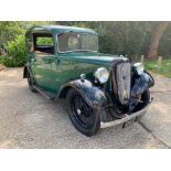 1934 Austin 7 Ruby Saloon, Finished in Green with a Black Interior, Reg. No. BKB 739. An attractive