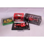 Diecast - quantity of large, unboxed scale models, to include mainly Ferrari and Porsche (five