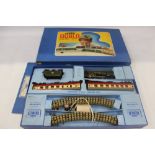 Hornby Dublo train set in box and a box of Hornby railway