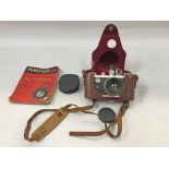 Periflex Corfield 35mm camera with accessories and guide