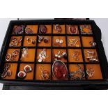 Collection of Baltic Amber Jewellery in silver mounts