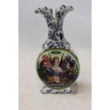Rare early Victorian Crimean War vase commemorating The Battle of Alma featuring allied forces Omar