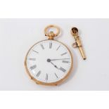 Gold (18ct) fob watch