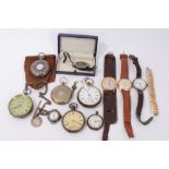 Group of wristwatches and pocket watches