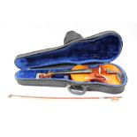 Karl Hofner violin dated 1983 with bow and case