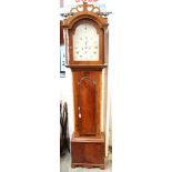 Late 18th/early 19th century longcase clock with eight day movement.