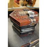 Victorian piano concertina by Lachenal