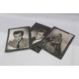 Three portrait pictures of Dirk Bogarde with one signed