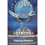 Circus Posters Various International Circuses including Moscow State, Circo Americano, Orfei,