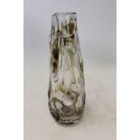 Whitefriars art glass streaky knobbly vase