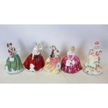 Ten Royal Doulton ladies- Autumn Breezes HN2131, Flowers Of LOVE HN3709, Rachel HN2936, Linda