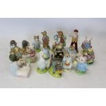 Eighteen Royal Albert Beatrix Potter figures - Jemima Puddleduck with Foxy Whiskered Gentleman, Mr