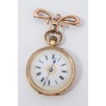 Gold (18ct) fob watch