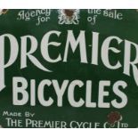 Double-sided enamel advertising sign - Agency for the sale of Premier Bicycles