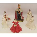 Royal figures- Royal Worcester The Queen Mother, no. 4,585 of 7,500, Royal Worcester Queen