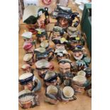Group of various Royal Doulton character jugs