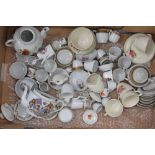 Selection of miniature teaware, children's ceramics including Bunnykins and other china (3 boxes)