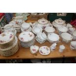 Service of Crown Derby Porcelain-floral pattern, Approximately 116 pieces