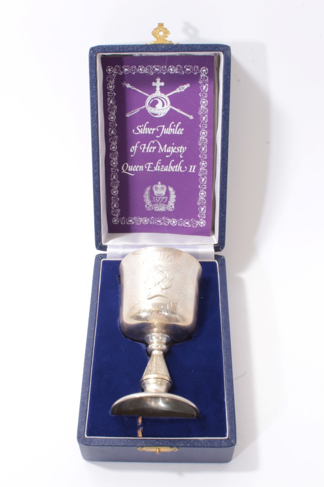Silver Jubilee boxed goblet - Image 4 of 4