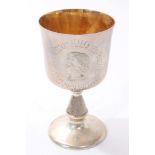 Silver Jubilee boxed goblet