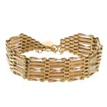 9ct gold gate bracelet