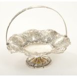 Edwardian silver fruit basket