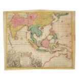 George Matthaus Seutter (1678-1757), hand-coloured map - ‘India Orientalis cum Adjecentibus Insulis