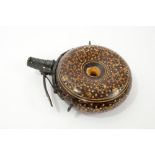 Rare and fine late 16th century German or Austrian doughnut form wheel lock powder flask