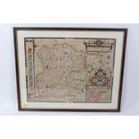 John Speed (1552-1629) hand coloured map ‘Essex’