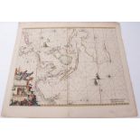 Frederick de Wit (1610-1698), hand-coloured map - ‘Indiarum Orientalium...Oost Indien’, 1680, 45cm