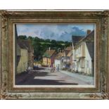 Clive Madgwick - acrylic on canvas, Kersey high street