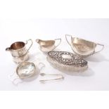 Selection of miscellaneous Edwardian and later silver