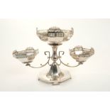 Edwardian silver table centre