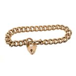 Edwardian 9ct rose gold bracelet.