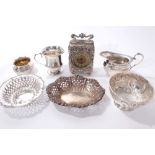 Selection of miscellaneous Victorian and early 20th century silver