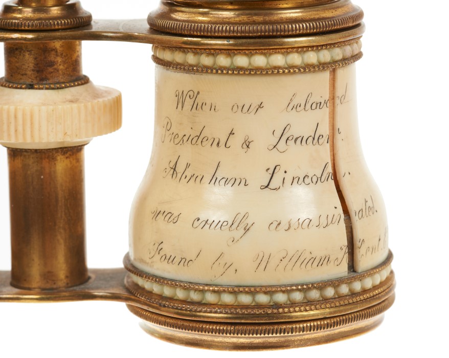 Mrs Mary Todd Lincoln’s opera glasses, dropped in Ford’s Theatre the night of President Lincoln’s - Image 4 of 6