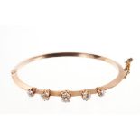 Victorian 5 stone diamond bangle