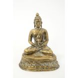 Antique bronze buddha