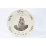 18th century Wedgwood creamware plate - Welvaren 1779