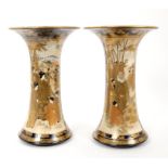 Pair of early 20th century waisted vases