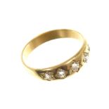 Victorian diamond 5 stone ring