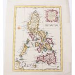 Thomas Kitchin (1718-1784), hand-coloured map - ‘A new map of the Philippine Islands drawn from the