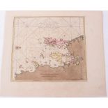 Johannes Van Keulen (1654-1715), hand-coloured map - ‘Junkseilon’ (Phuket), circa 1700, 24cm x 27cm.