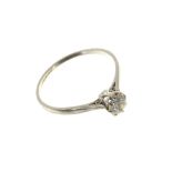 Diamond single stone ring with an old cut diamond estimated to weigh approximately 0.30cts in