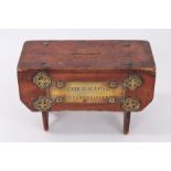 Victorian folk art novelty money box - Wee Maggie is no a fool, she puts her money in her stool’